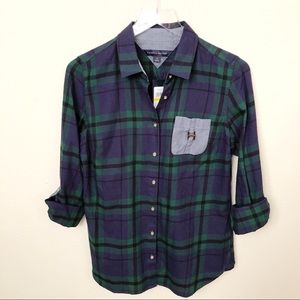 NWT Tommy Hilfiger Plaid Shirt Sz M